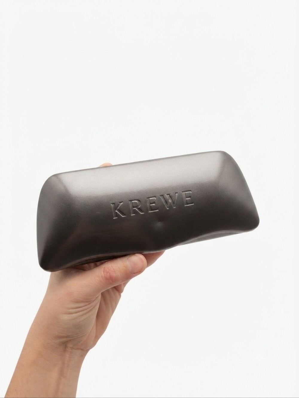 KREWE Designer Sunglasses / Eyeglasses Hard Case Metal Gunmetal Gray Velvet Line